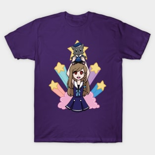 Anime Sailor Girl Celebrating T-Shirt